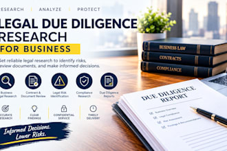 provide legal due diligence research for business