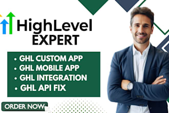 develop ghl custom app, ghl API integration and ghl marketplace app