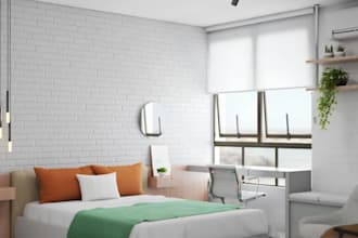 design your airbnb interior with furniture layout and 3d rendering
