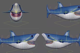 custom 3d fish avatar vrchat animal character model rigging animation fishing VR