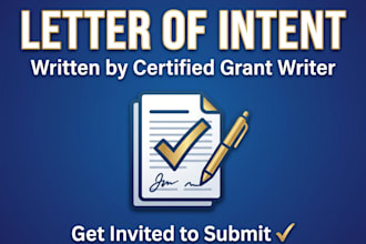 write winning letter of intent for your nonprofit, corporate grant