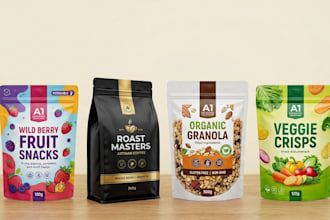 design custom pouch label ,mylar bag ,coffee bag and food packaging design