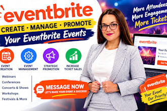 create, manage and promote your eventbrite events