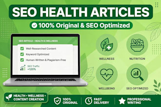 write engaging health and wellness articles and blog posts