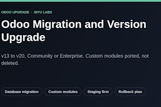 migrate and upgrade your odoo to version 19 or 20