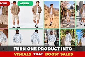 turn your product into realistic ecommerce visuals that sale