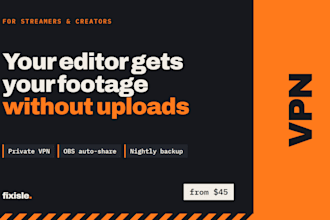set up remote file sharing between you and your video editor