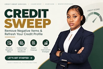 expert cred1t sweep and repair your credit report score remove negative items