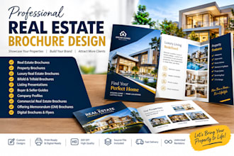 design real estate brochure, property brochure, buyers and sellers guides