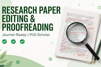 proofread and edit your research paper for journal publication