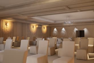 design commercial event hall interior layout 3d architectural render panoramic