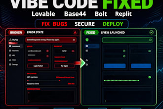 fix vibe code bugs in your lovable, base44, bolt or replit app
