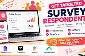get targeted respondents for survey monkey  and online questionnaires