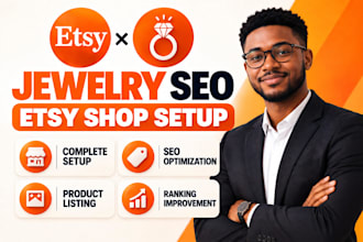 setup etsy shop, jewelry, wedding ring, jewelry box and etsy SEO