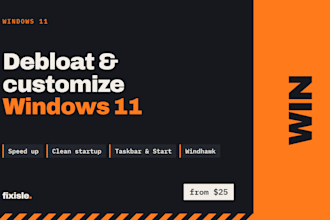 debloat, speed up and customize your windows 11 PC
