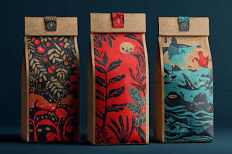 do coffee or tea packaging and label design for you