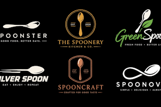 design a professional restaurant, food, cooking, culinary, or kitchen spoon logo