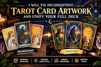 fix inconsistent tarot card artwork and unify your full deck