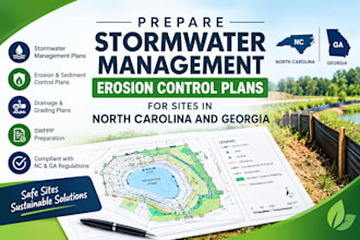 prepare stormwater management erosion control plans for sites in north carolina