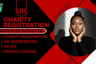 register your UK charity, cic, psc code and provide a virtual business address