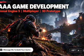 develop immersive 3d multiplayer aaa game 3d game prototype in unreal engine