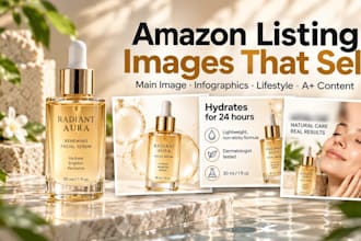 design amazon listing images and product infographics