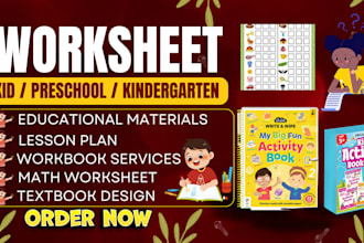 design kid worksheet, educational activity, coloring book, math, english sheet