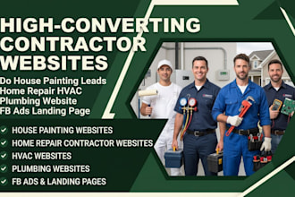 do house painting leads home repair hvac plumbing website fb ads landing page