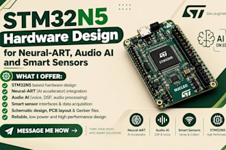 stm32n5 hardware design for neural art, audio ai and smart sensors