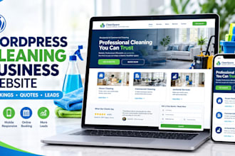 do wordpress cleaning website, janitorial maid service or house cleaning website
