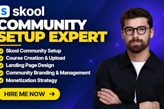 setup your skool community, circle so community  skool credit repair