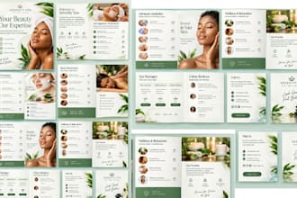 design medspa patient guide, treatment brochure, aftercare  marketing collateral