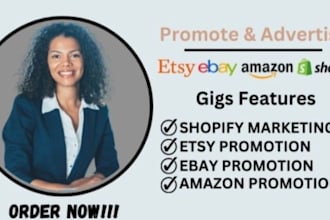 promote shopify store to boost shopify sales etsy promotion for esty sales