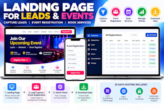 build marketing and event website with booking