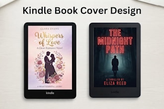 design a professional vector book cover and ebook cover