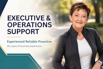 provide experienced executive and operational support