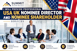 provide USA UK nominee director and nominee shareholder services