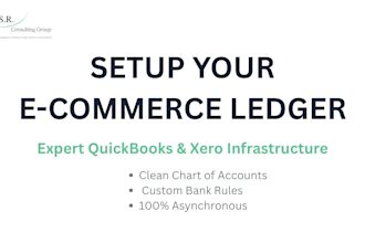 setup your ecommerce xero or quickbooks ledger