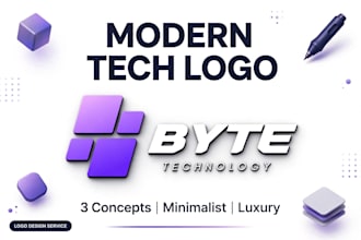 design modern technology logo