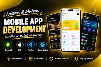 build mobile app development ios android app flutter react native app developer