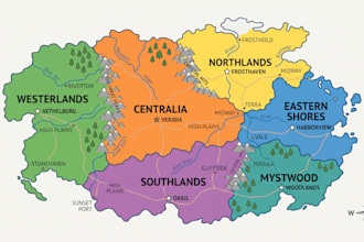 create an interactive svg map, clickable map, digital map and vector website map