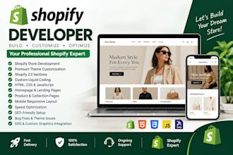 shopify developer and shopify designer