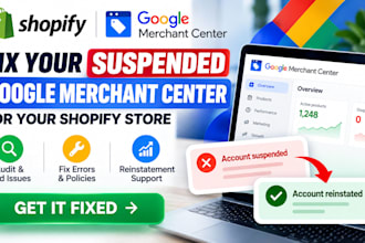 fix google merchant center suspension and misrepresentation