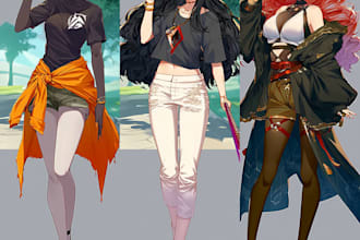 create custom anime art and character illustrations