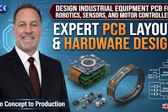 design  industrial equipment  pcb for robotics, sensors and motor controllers