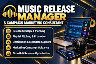 be your music release manager and campaign marketing consultant