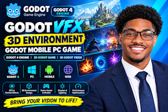 do godot vfx 3d environment godot mobile pc game godot 4 engine 3d godot video