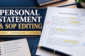 edit your personal statement or statement of purpose