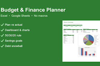 create a custom google sheets or excel budget template