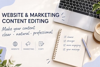 edit and improve your website or marketing content